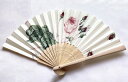 【ルドゥーテ】るいす 扇子 袋ケース付き ルドゥーテ・レローズシリーズ 薔薇柄