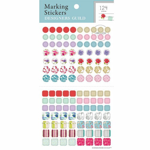 【124ピース/マーキングステッカー】デザイナーズギルド(DGCK-44)　スケジュールシール