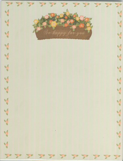 【レター】便箋 - Flower garden マキデザインスタジオ/韓国