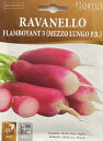 【イタリアの野菜の種】Hortus社　ラディッシュ Flamboyant3 　ハーフロング