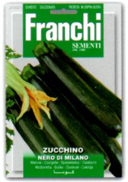 【イタリアの野菜の種】FRANCHI社ズッキーニ　黒ミラノ【固定種】[D146/1]