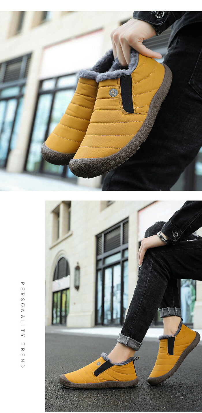 防寒靴 メンズ レディース スノーシューズ 防寒 冬用 防滑 スノーブーツ 冬靴 ムートン スリッポン 雪用靴 日本正規代理店品 アウトドア 保温 暖かい あったか 綿靴 裏起毛 スノートレーニング 滑らない