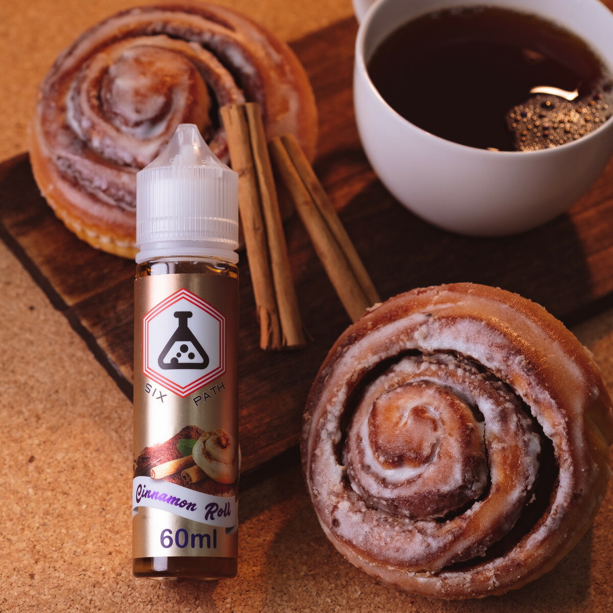 SIX PATH シナモン ロール cinnamon vape リキッド 送料無料 ベイプ 禁煙 節煙 甘い リアル 再現度 vape 電子タバコ フレーバー