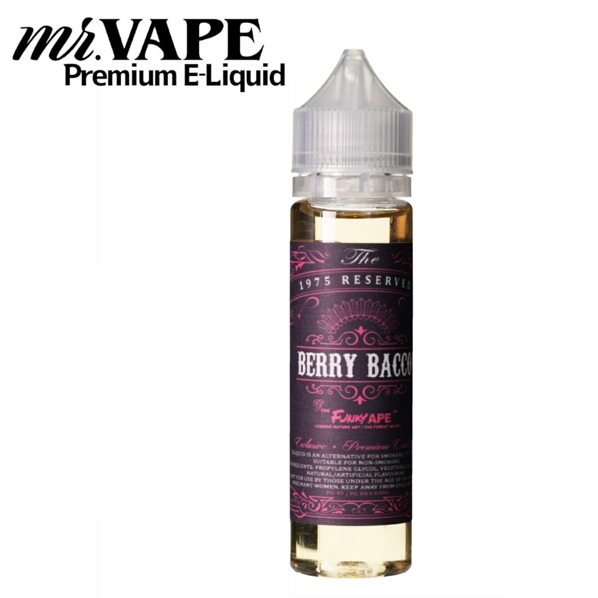 FUNKY APE BERRY BACCO vape リキッド ベイプ 禁煙 節煙 ストロベリー タバコ vape 電子タバコ 苺 イチゴ おすすめ 甘い 煙草