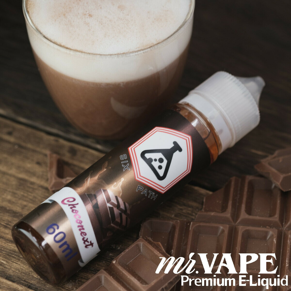 SIX PATH チョコレート ココア ホット vape リキッド 送料無料 ベイプ 禁煙 節煙 甘い リアル 再現度 vape 電子タバコ フレーバー