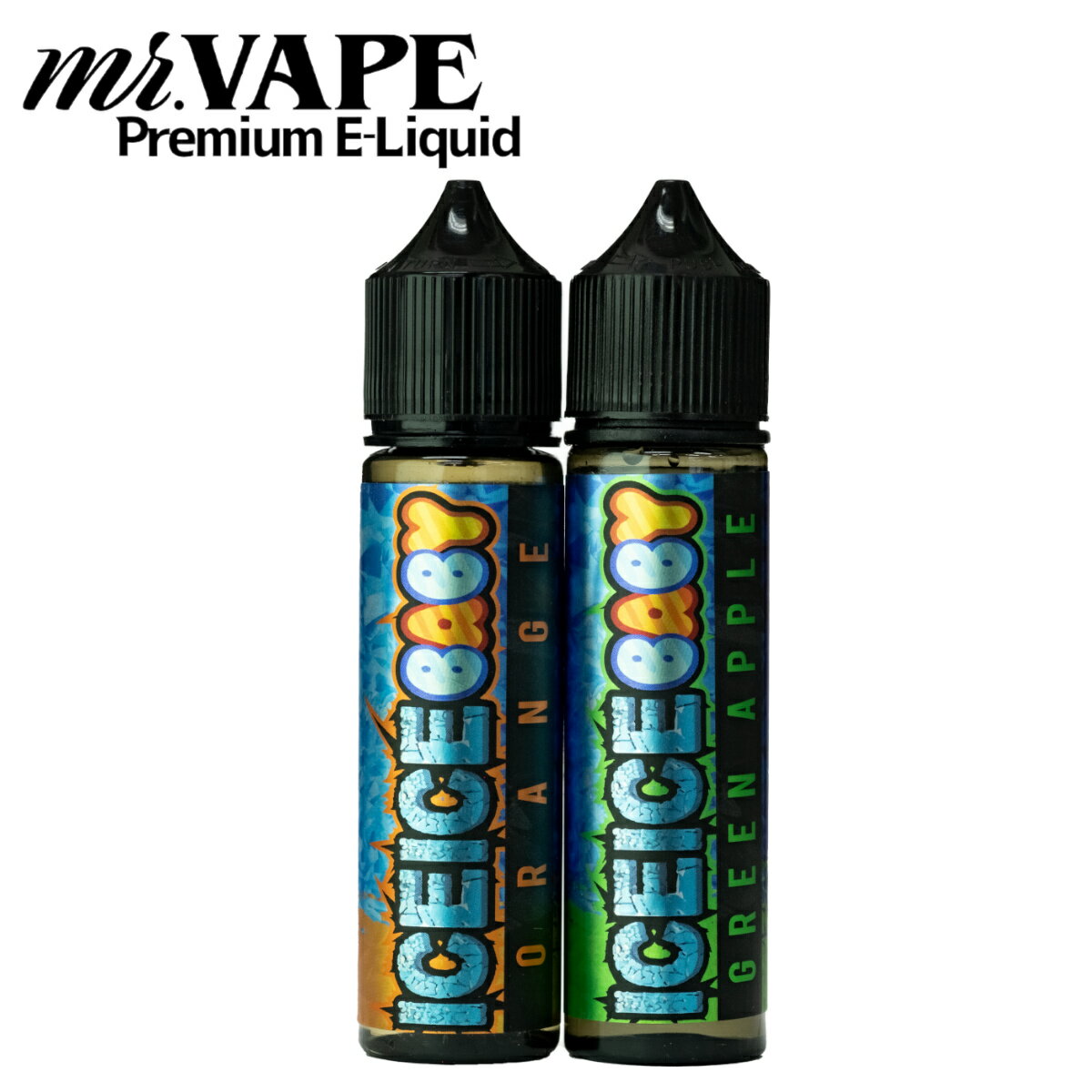 ICEICEBABY vape リキッド 送料無料 ベイプ 禁煙 節煙 清涼感 フレッシュ フルーツ vape 電子タバコ 青りんご オレンジ フレッシュ グリーンアップル