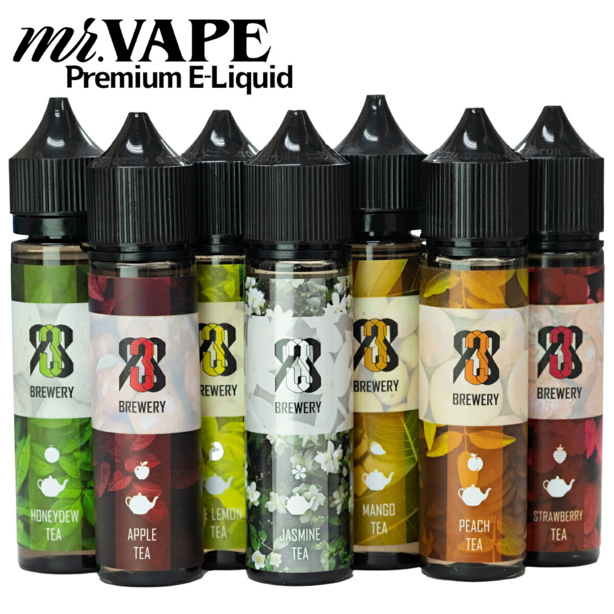 93's brewery vape リキッド 送料無料 ベイプ 禁煙 節煙 ティー お茶 紅茶 フルーツティー 電子タバコ リキッド フレーバーティー 清涼感 すっきり ジャスミン ピーチ マンゴー レモン アップル ストロベリー