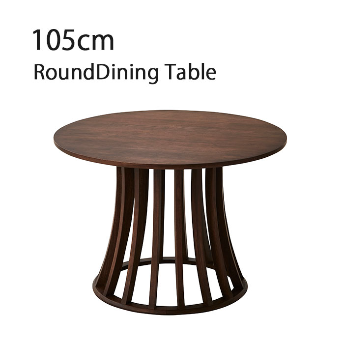 樂天商城 - ダイニングテーブル 食卓テーブル 105cmテーブル 6人掛け ラウンド サークル 丸テーブル 北欧 モダン おしゃれ 【送料無料】北海道 東北 沖縄 離島は別途お見積り マラソン 新生活 一人暮らし ブラックフライデー 大川 木工祭