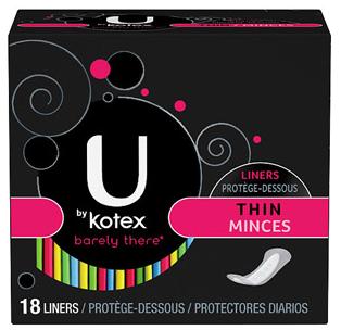 U by kotex【ユーバイコテックス】　訳あり：箱潰れた為バラ売り　生理用品　ライナー用　【20個まで普通郵便120円】