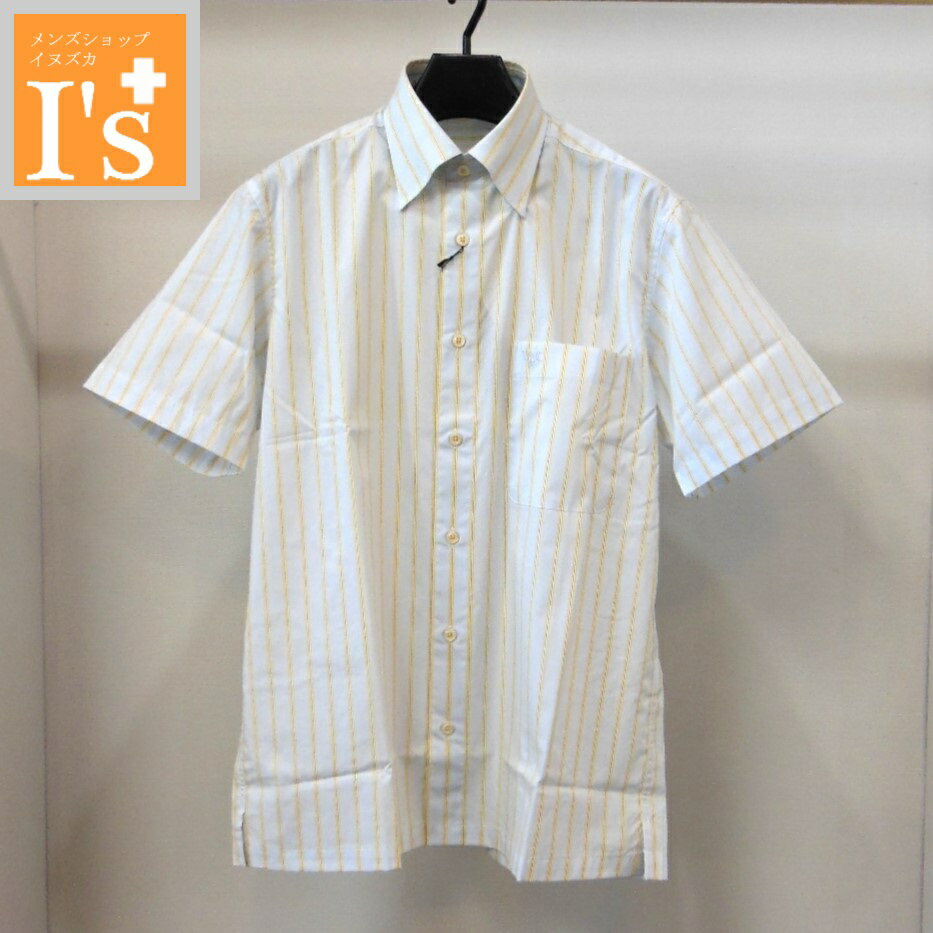 Chambray Shirts - 50%OFF【春夏 お買い得 OUTLET SALE】Vittori Carini（ITO カリーニ）シンプル×ストライプ デザイン 半袖 スナップ式ボタンダウン 綿100% シャツ ポケットあり 淡いブルー 【46(M)】 ITO カリーニ服 ブランド アウトレット セール ゴルフ 服 日本製 トップス