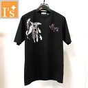 50%OFF【春夏 お買い得 OUTLET SALE】CAPRI(ITO カプリ)スタッツ×エンブレム デザイン 半袖 丸首 Tシャツ【ブラック(黒色)】【46(М)】 カプリ服 アウトレット セール ブランド ゴルフ 服 トップス