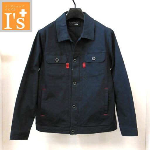 【2025 新作 秋冬】CODE:B(コードビー)シンプル×レッドステッチ デザイン ストレッチ ブルゾン 両胸ポケット ネイビー(濃紺) 【48(L)】 コードビー服 ブランド ゴルフ 服トップス