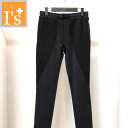 50%OFF【春夏 お買い得 OUTLET SALE】PAGELO(パジェロ)異素材切替し×ロゴ デザイン ストレッチ ジャージ イージーパンツ ブラック×ネイビー 【L(82~92)】 アンジェロ服 アウトレット セール ブランド ゴルフ 服 ボトムス