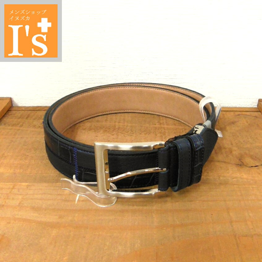 【通年定番 新作 春夏秋冬】AINECLORD （アイネックロード）パッチワーク風 ネイビー異素材切替し×ステ..