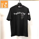 50%OFF【春夏 お買い得 OUTLET SALE】PAGELO(パジェロ)ラインストーン×市松模様 デザイン 半袖 丸首 ストレッチ Tシャツ ブラック(黒色) 【L】【LL】 アンジェロ パジェロ服 アウトレット セール ブランド ゴルフ 服 日本製 トップス