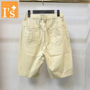 50%OFF【春夏 お買い得 OUTLET SALE】VINCI(ヴィンチ)デニム風×スタッツ デザイン 薄手 軽量 ストレッチ 内側紐 イージー 短パン 半ズボン 淡いベージュ 【46(76~82】【48(82~88】 アンジェロ 服 セール カプリ CAPRI ブランド ゴルフ 服 ボトムス
