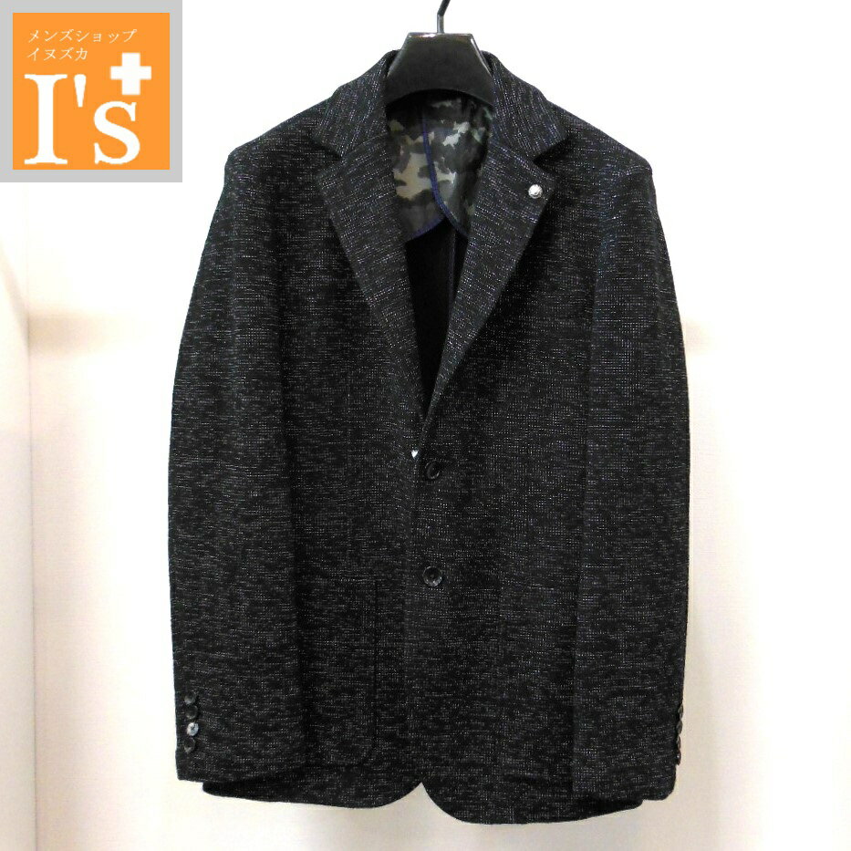 30%OFF【2025 新作 秋冬SALE】Alcott Hill（アルコットヒル）衿バッチ脱着可能×迷彩柄アクセント デザイン 長袖 ストレッチ カバーオール ジャケット ブラック（霜降り） 【48(L)】 アンジェロ アルコットヒル服 セール ブランド ゴルフ 服 日本製 トップス