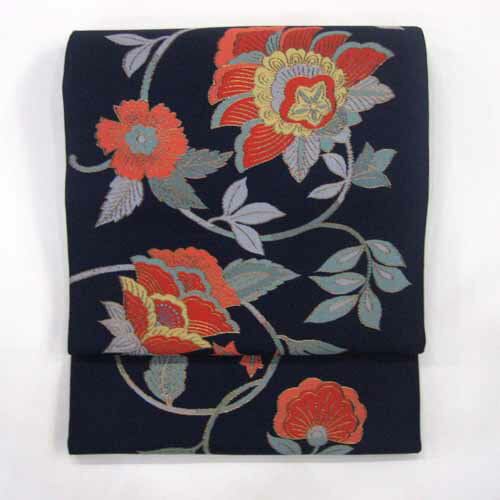 Rakuten - :::伝統的工芸品:::西陣織正絹本袋帯（蔓華）　《未仕立て品・仕立て付き》