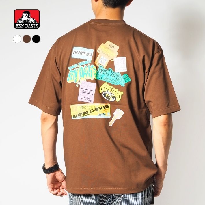 【セール30%OFF】BEN DAVIS ベンデイビス Tシャツ 半袖 マルチアーカイブ 接触冷感 (C-25580049) 半袖Tシャツ メンズ ブランド カジュアル アメカジ ワークウェア