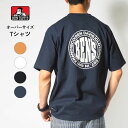 【セール10%OFF】BEN DAVIS ベンデイビス Tシャツ 半袖 サークルロゴ バックプリント ワンポイント (C-25580009) 半袖Tシャツ メンズ ブランド カジュアル アメカジ ワークウェア