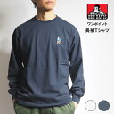BEN DAVIS ベンデイビス ロンT 長袖 ワンポイントBDキャラ (C-25380039) 長袖Tシャツ メンズ ブランド カジュアル アメカジ ワークウェア
