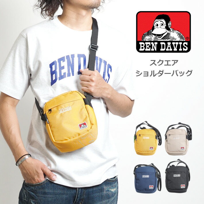 BEN DAVIS ベンデイビス ミニショルダーバッグ ロゴ刺繍 (BDW-8209) ショルダーポーチ バック カバン メンズ レディース カジュアル アメカジ ブランド