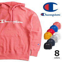 CHAMPION チャンピオン プルオーバーパーカー 裏毛 ベーシックロゴ (C3-Q102) スウェットパーカー プルパーカー 白紺黒 メンズ レディース ペアルック カジュアル アメカジ スポーツ ブランド