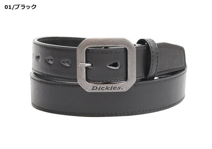 ディッキーズ DICKIES レザーベルト 合成皮革 プレーン (DS0125C) PUレザーベルト ...