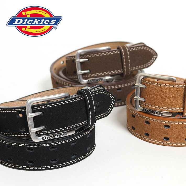 樂天商城 - DICKIES ディッキーズ レザーベルト 合皮 ダブルピン (DS0361C) フリーサイズ メンズ レディース ユニセックス カジュアル アメカジ ワーク ブランド