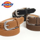 DICKIES ディッキーズ レザーベルト 合皮 帆型 スエード (DS0360C) フリーサイズ メンズ レディース ユニセックス カジュアル アメカジ ワーク ブランド