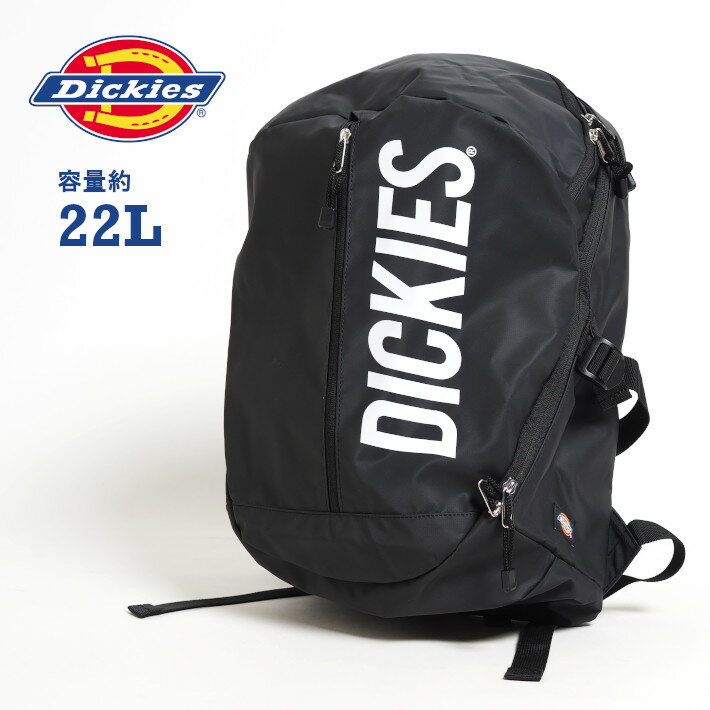 ディッキーズ DICKIES ディッキーズ リュックサック バックパック 22リットル ロゴプリント (14594600) バッグ カバン 22L ブラック 黒 メンズ レディース ユニセックス カジュアル アメカジ ワーク ブランド