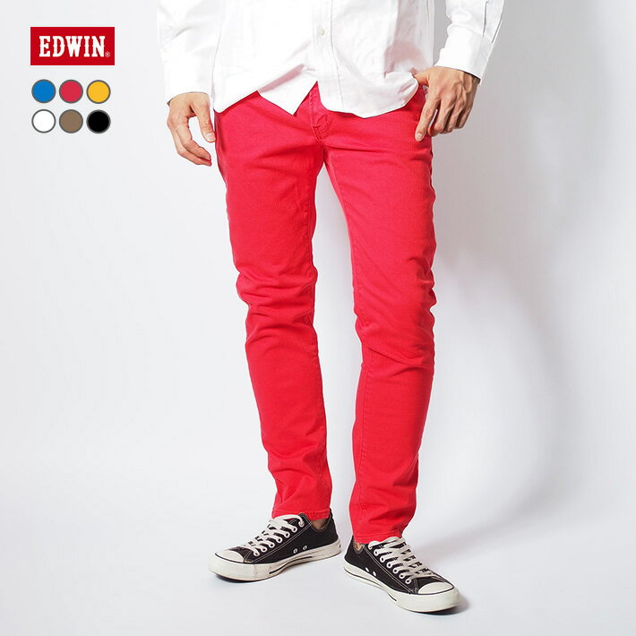 楽天市場】EDWIN エドウィン（カラーレッド）（ズボン・パンツ｜メンズ