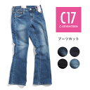 C17 シーセブンティーン ブーツカット ジーンズ デニムパンツ ストレッチ (CB321) ズボン フレアー レディース ブランド C-SEVENTEEN カジュアル アメカジ 送料無料