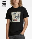 ジースター ロゥ 服 メンズ G-STAR RAW ジースターロウ Tシャツ フォトプリント (D21540-336-6484) 半袖Tシャツ メンズ ブランド インポート カジュアル アメカジ