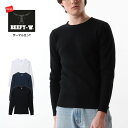 HANES ヘインズ ビーフィー ロンT 長袖 サーマル 無地 (HM4-Q103) 長袖Tシャツ 厚手 白紺黒 メンズ カジュアル アメカジ ブランド