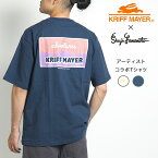 KRIFF MAYER × Shuji Yamamoto コラボ Tシャツ 半袖 バックグラフィック (2257201) 半袖Tシャツ ブランド メンズ カジュアル アメカジ アウトドア