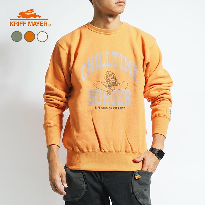 楽天市場】トレーナー アメカジ（カラーオレンジ）（トップス｜メンズ