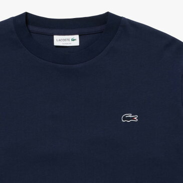 LACOSTE ラコステ 長袖Tシャツ クルーネック ワニワッペン (TH350) スリムフィット 無地 日本製 ロンT 長袖 メンズ レディース ペアルック カジュアル アメカジ スポーツ ブランド