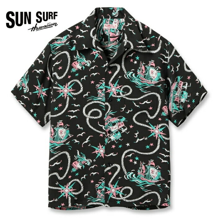 SUN SURF サンサーフ アロハシャツ 開襟シャツ 日本製 大航海時代 (SS39429) メンズ カジュアル アメカジ ブランド