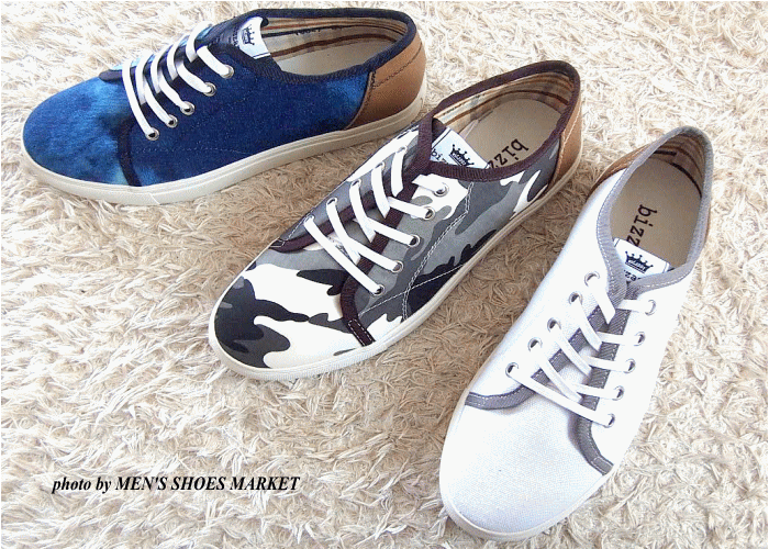 bizzarro Canvas Lace-up Shoes ビザロ 靴 メンズ靴　カジュアルシューズ キャンバス レースアップ 送料無料 25.5cm 26cm 26.5cm 27cm 28cm