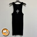 【M】【新品未使用】 CHROME HEARTS Hairy Cross Rib Tank Top クロムハーツ ヘアリー クロス タンクトップ 黒 ブラック トップス インナー メンズ レディース Mサイズ 新品未使用 新作