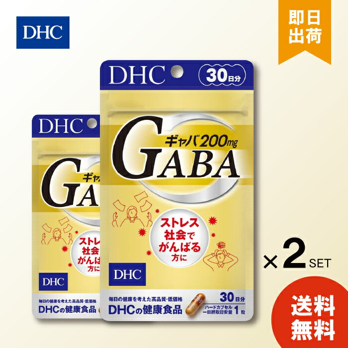 DHC ギャバ GABA 30日分 ×2 ディーエイチシー サプリメント ギャバ カルシウム 亜鉛 粒タイプ