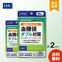 DHC 血糖値ダブル対策 20日分 60粒 ×2 サプリメント 食後の血糖値 糖の吸収 桑の葉 サラシア バナバ葉