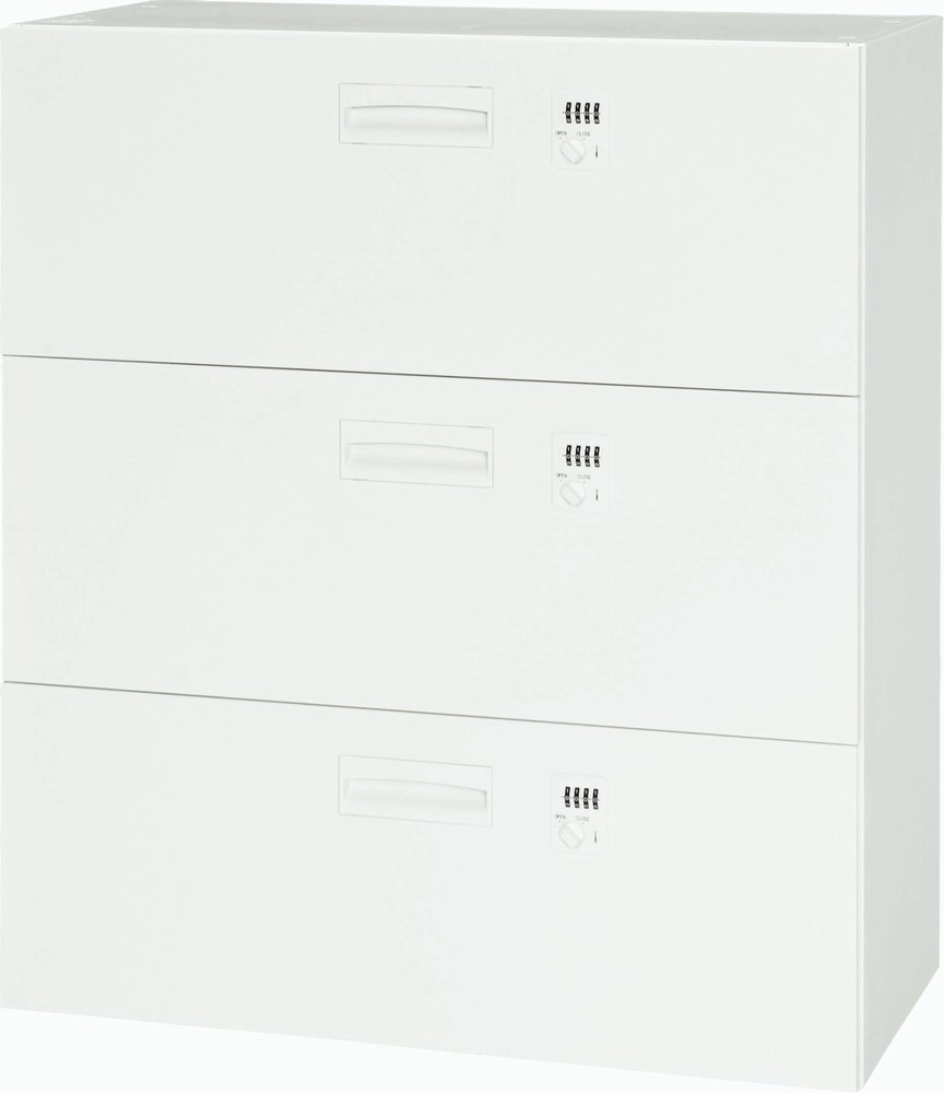 【在庫処分】 【新品】 ダイシン工業 3段ラテラルキャビネット ダイヤル錠・各段個別ロックタイプ V940..