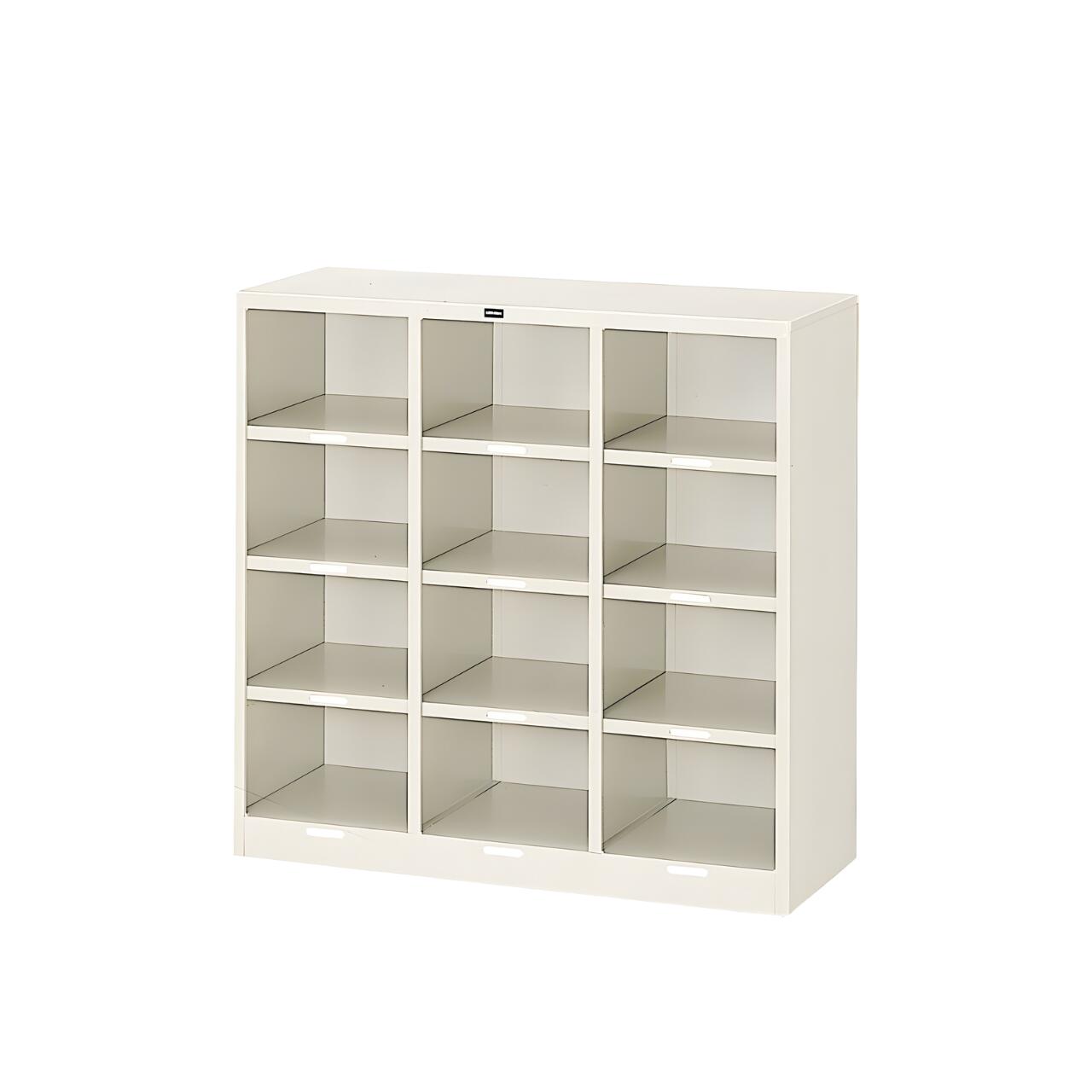 内田洋行 ウチダ UCHIDA シューズボックス 下足入れ オープンタイプ 12人用（3列4段） W900×D380×H880mm 1-302-0212