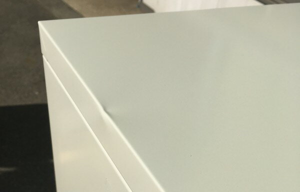 【わけあり アウトレット(訳あり)】【運送事故品】ファイリングキャビネット A4-4段(エルグレー色) 【送料無料】 [2]