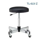ノーリツイス 作業用チェア 丸イス 丸椅子 ガス上下調節 低反発ウレタン座 キャスター脚 TL-6LV-Z 【送料無料】