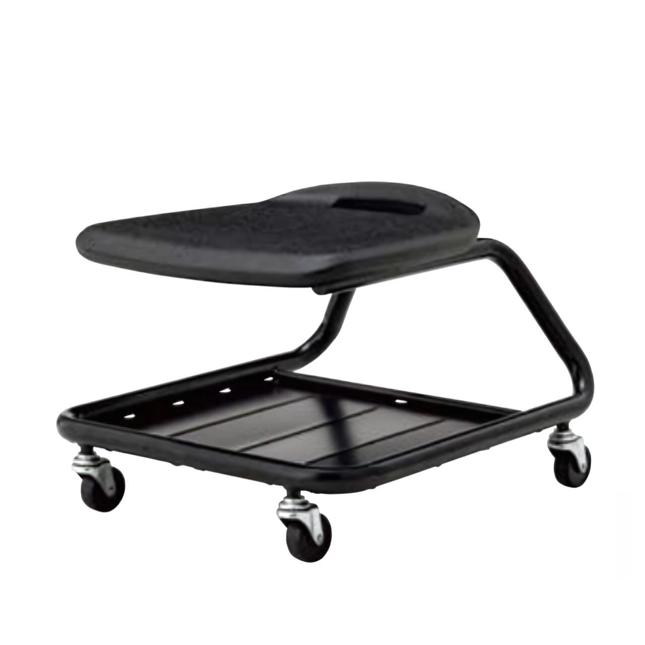 ノーリツイス 棚付き作業用チェア 作業用椅子 低作業用椅子 ワーキングチェア ブロー成型座付き TAC-M30B