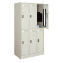 コクヨ KOKUYO LKロッカー 更衣ロッカー 6人用 W900×D515×H1790mm LK-6F1 【送料無料】