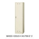 生興 1人用ロッカー スチールロッカー 鍵付き シリンダー錠 W455×D515×H1790mm SLK-1 【日本製】 【完成品】 【配達地域限定商品】
